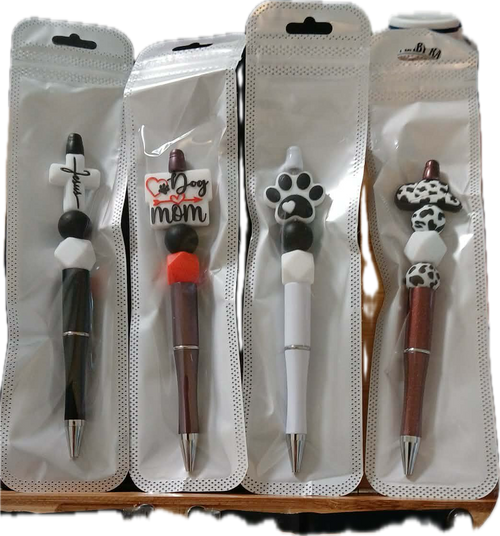 Beaded pens