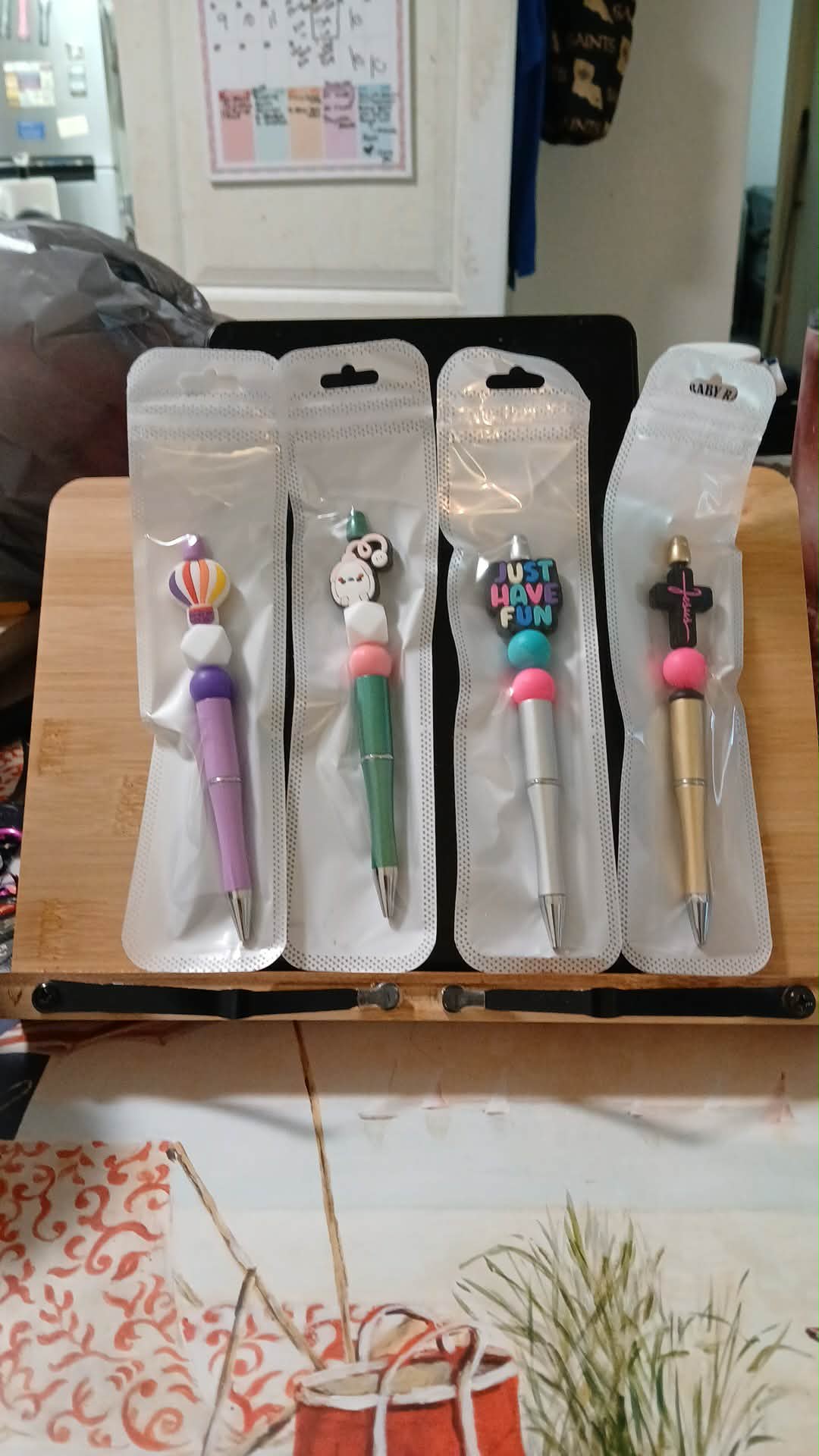 Beaded pens